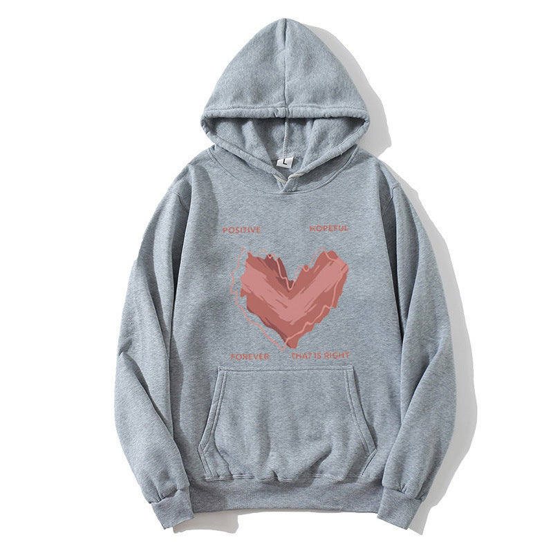 Dams hoodie med inspirerande hjärtmotiv Mirla-Eva Jonsson