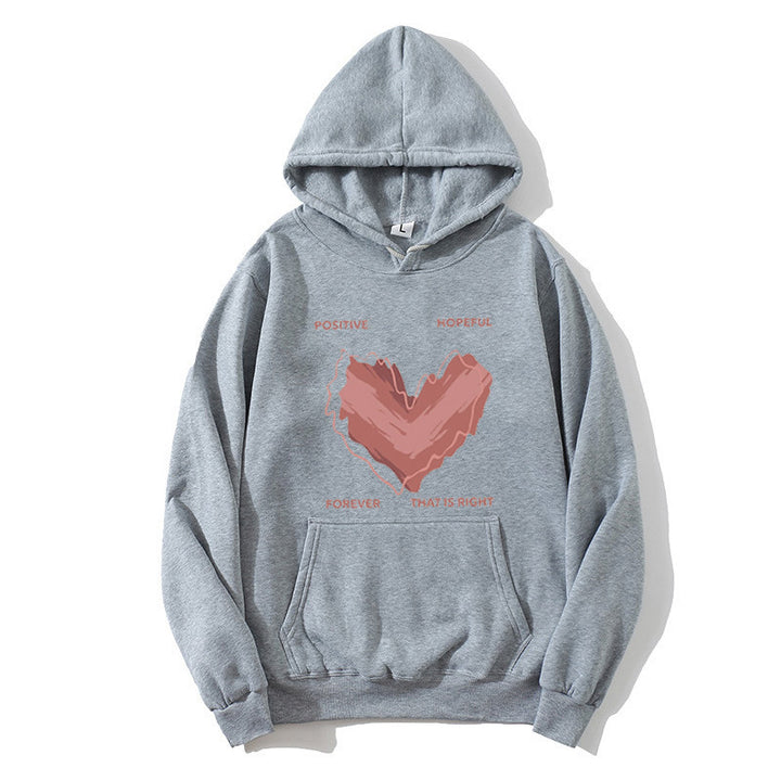 Dams hoodie med inspirerande hjärtmotiv Mirla-Eva Jonsson