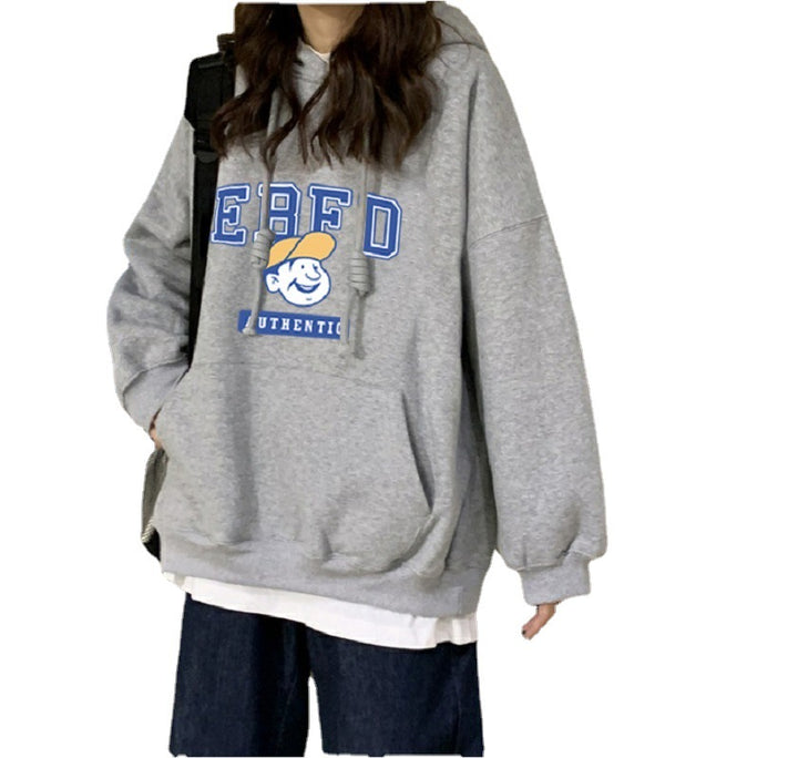 Dams hoodie med unikt logotryck Mirla-Eva Jonsson