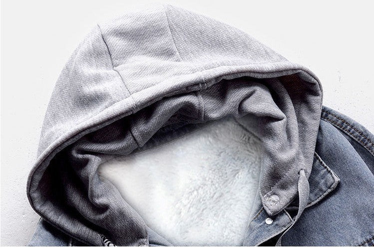 Dams jeansjacka med integrerad hoodie Mirla-Eva Jonsson