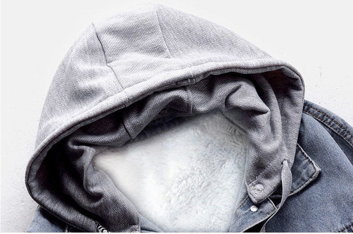Dams jeansjacka med integrerad hoodie Mirla-Eva Jonsson
