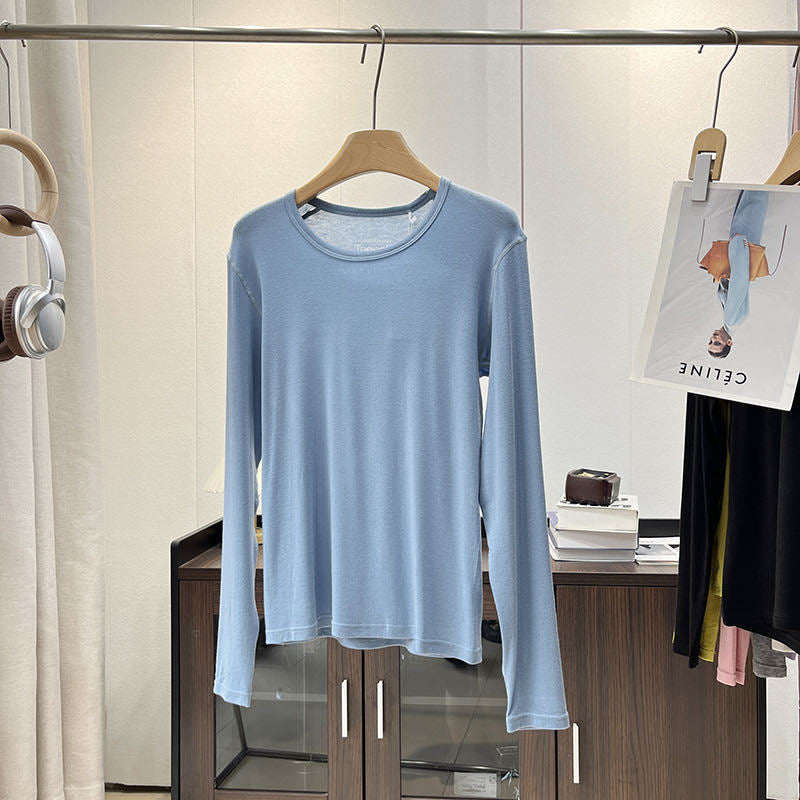 Dams långärmad skjorta gjord av mjuk jersey med ergonomisk skärning Mirla-Eva Jonsson