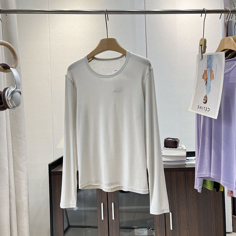 Dams långärmad skjorta gjord av mjuk jersey med ergonomisk skärning Mirla-Eva Jonsson