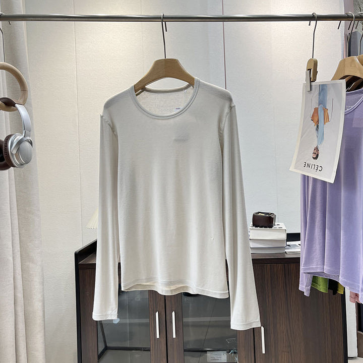 Dams långärmad skjorta gjord av mjuk jersey med ergonomisk skärning Mirla-Eva Jonsson