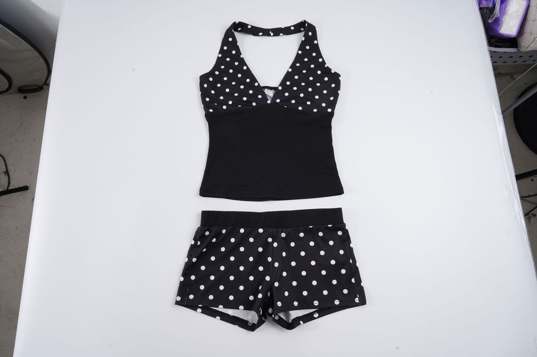 Dams-set med topp och shorts med prickar Mirla-Eva Jonsson