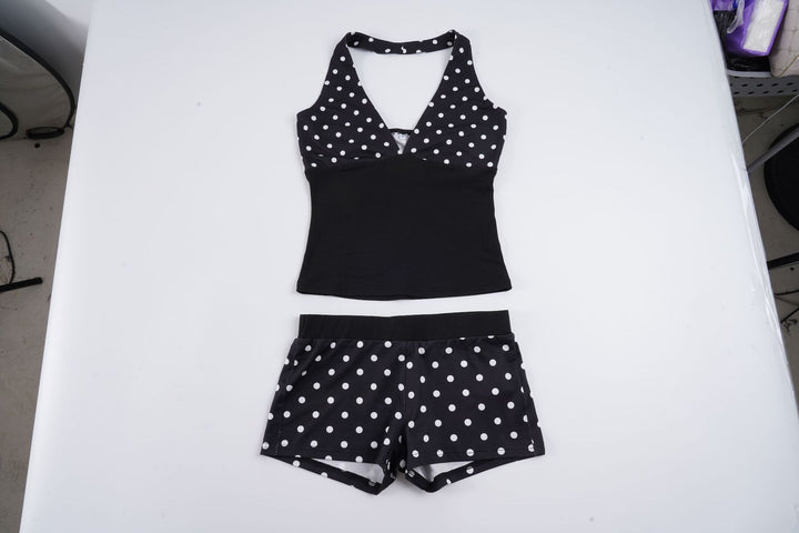 Dams-set med topp och shorts med prickar Mirla-Eva Jonsson