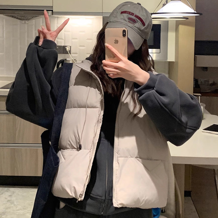 Dams steppväst med hög krage och oversized passform Mirla-Eva Jonsson