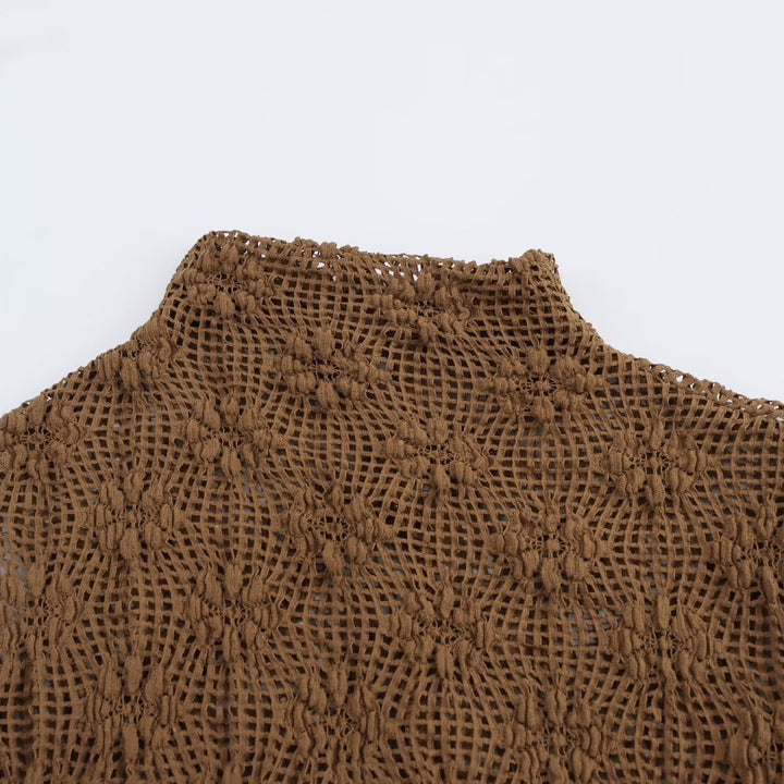 Dams stickad rullkragepullover Mirla-Eva Jonsson