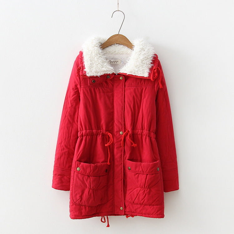 Dams straight cut winter jacket with faux fur trimmed collar and practical pockets Mirla-Eva Jonsson