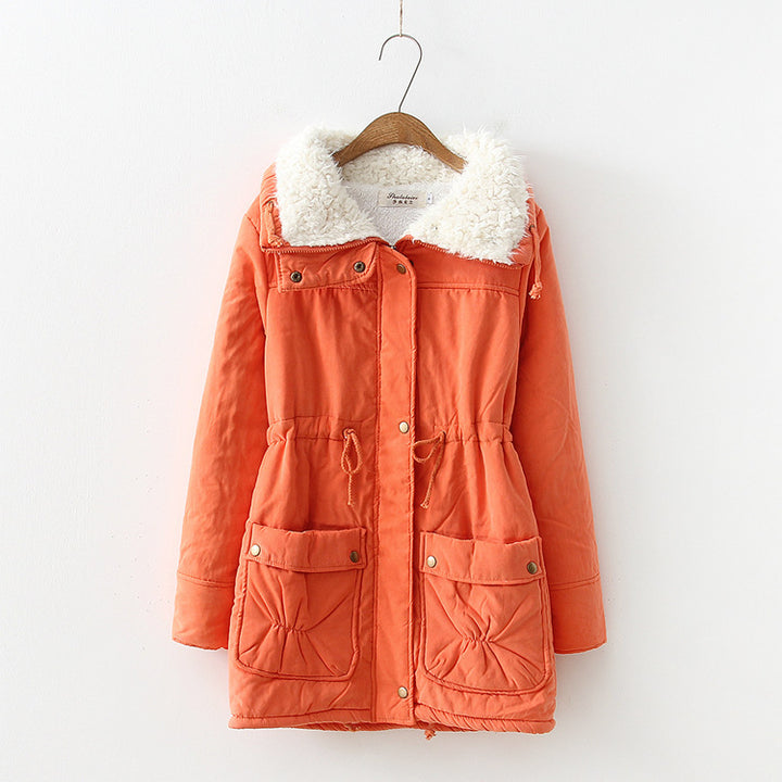 Dams straight cut winter jacket with faux fur trimmed collar and practical pockets Mirla-Eva Jonsson