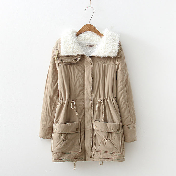 Dams straight cut winter jacket with faux fur trimmed collar and practical pockets Mirla-Eva Jonsson