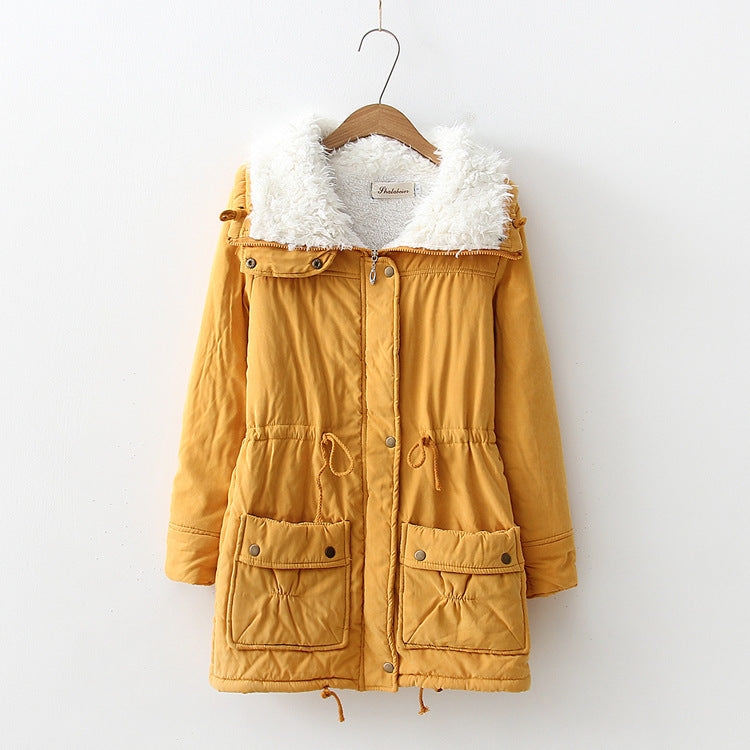 Dams straight cut winter jacket with faux fur trimmed collar and practical pockets Mirla-Eva Jonsson