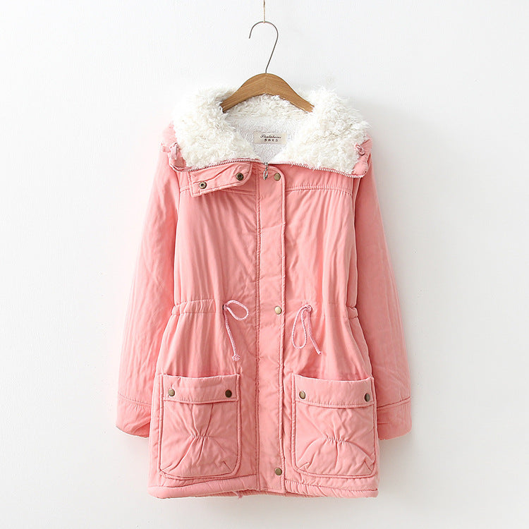 Dams straight cut winter jacket with faux fur trimmed collar and practical pockets Mirla-Eva Jonsson