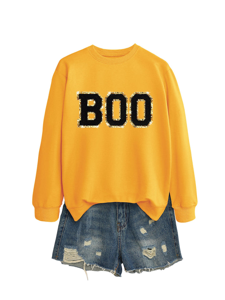 Dams sweatshirt med glittrande tryck Mirla-Eva Jonsson