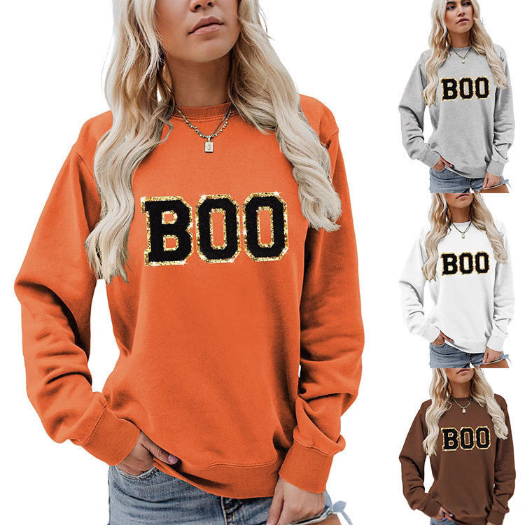 Dams sweatshirt med glittrande tryck Mirla-Eva Jonsson