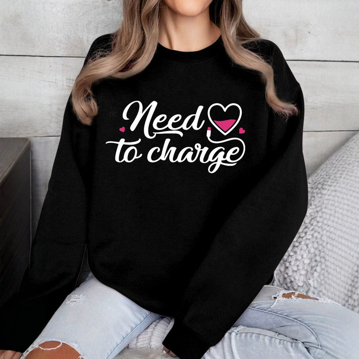 Dams sweatshirt med inspirerande hjärta citat och avslappnad passform Mirla-Eva Jonsson