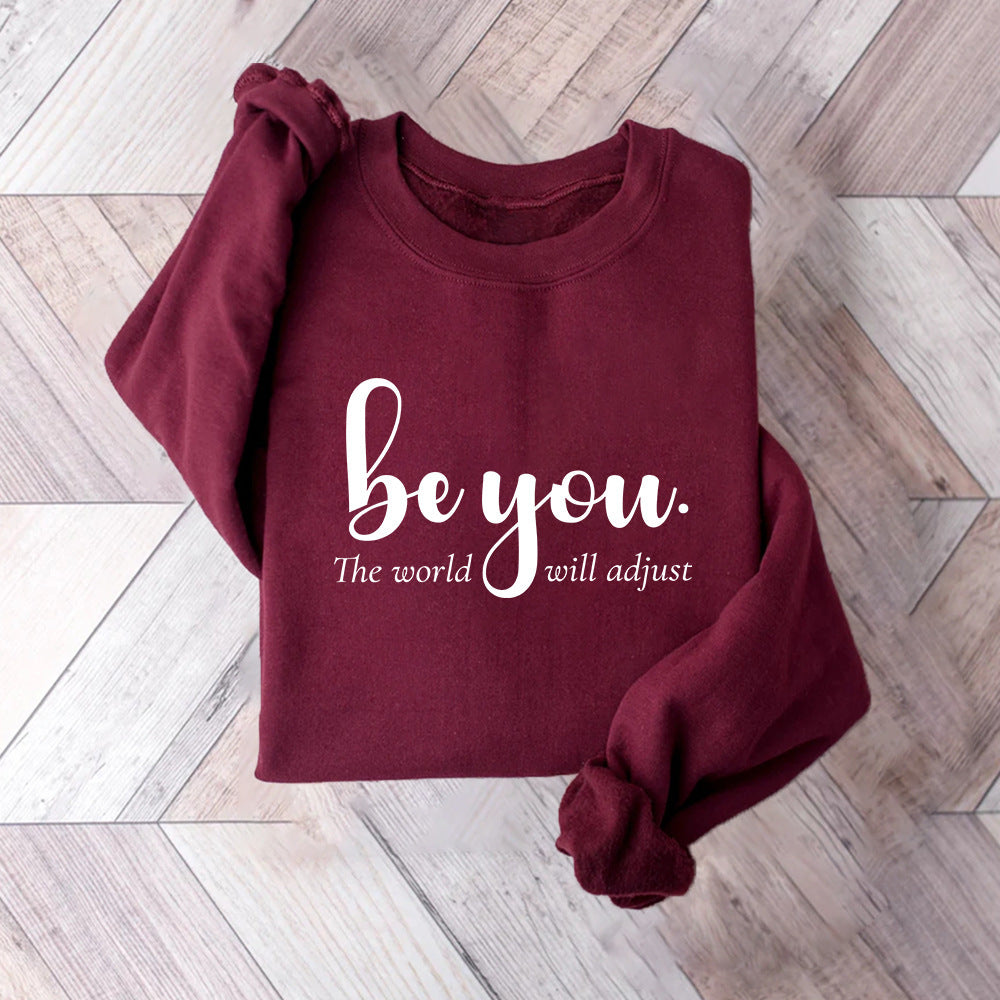 Dams sweatshirt med inspirerande motiv och motiverande budskap Mirla-Eva Jonsson
