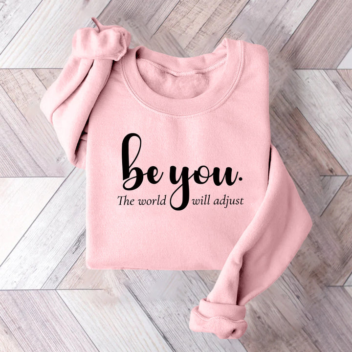 Dams sweatshirt med inspirerande motiv och motiverande budskap Mirla-Eva Jonsson