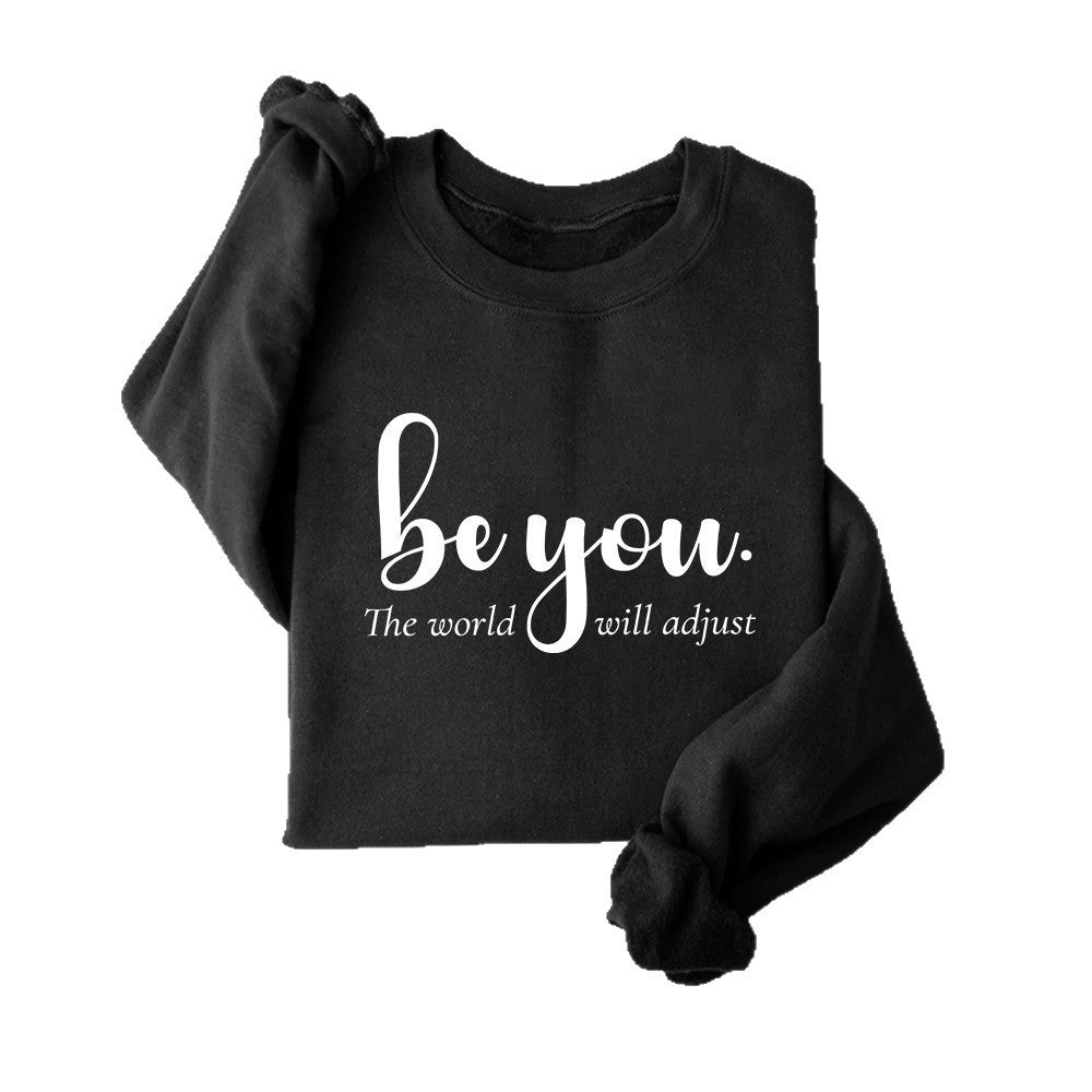 Dams sweatshirt med inspirerande motiv och motiverande budskap Mirla-Eva Jonsson