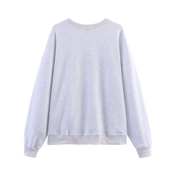 Dams sweatshirt med iögonfallande text Mirla-Eva Jonsson