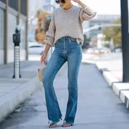 Dams tidlös jeans i modern skärning med cropped ben Mirla-Eva Jonsson