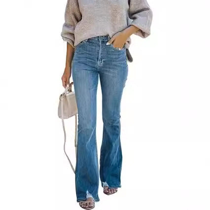 Dams tidlös jeans i modern skärning med cropped ben Mirla-Eva Jonsson