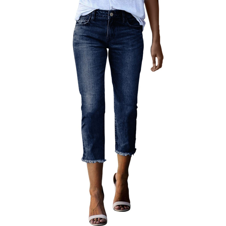 Dams tidlös jeans i modern skärning med cropped ben Mirla-Eva Jonsson