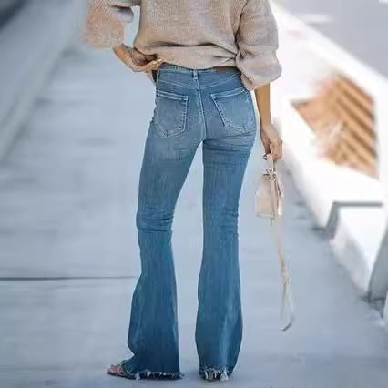 Dams tidlös jeans i modern skärning med cropped ben Mirla-Eva Jonsson
