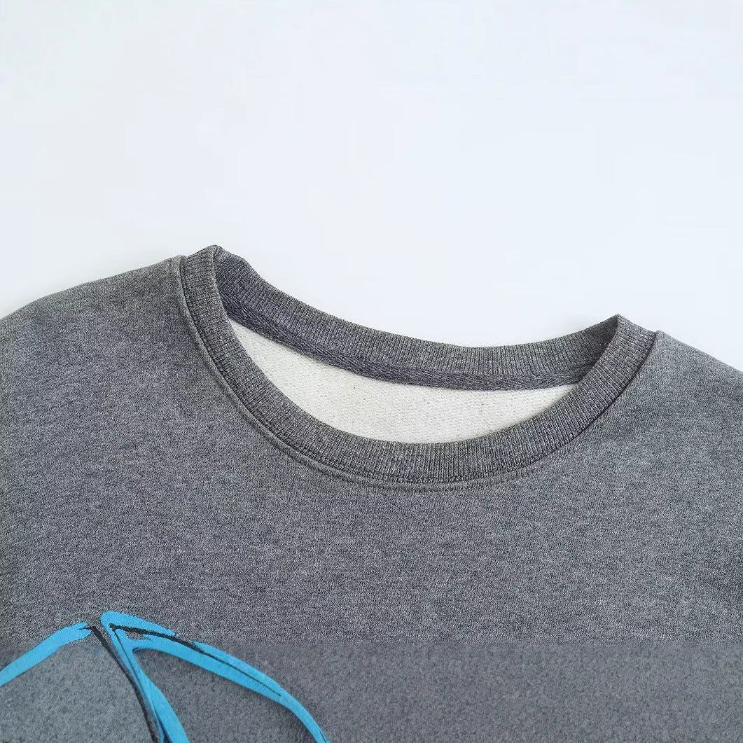 Dams trender Sweatshirt med grafiska designer Mirla-Eva Jonsson