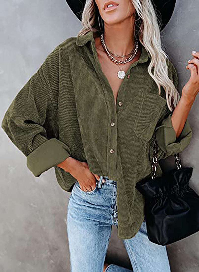 Damscasual cord skjorta blus Eva Jonsson-Eva Jonsson