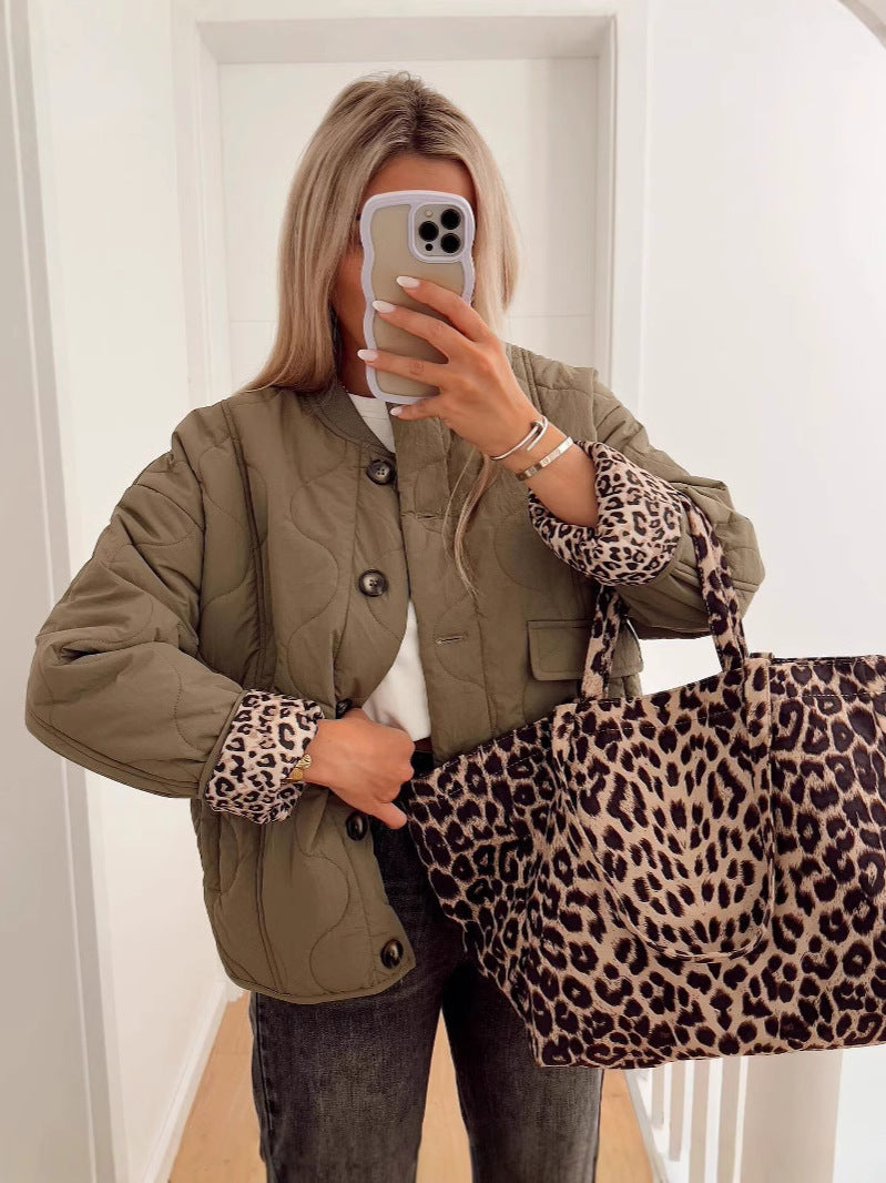 Damsen quiltad övergångsjacka med praktiska fickor Mirla-Eva Jonsson