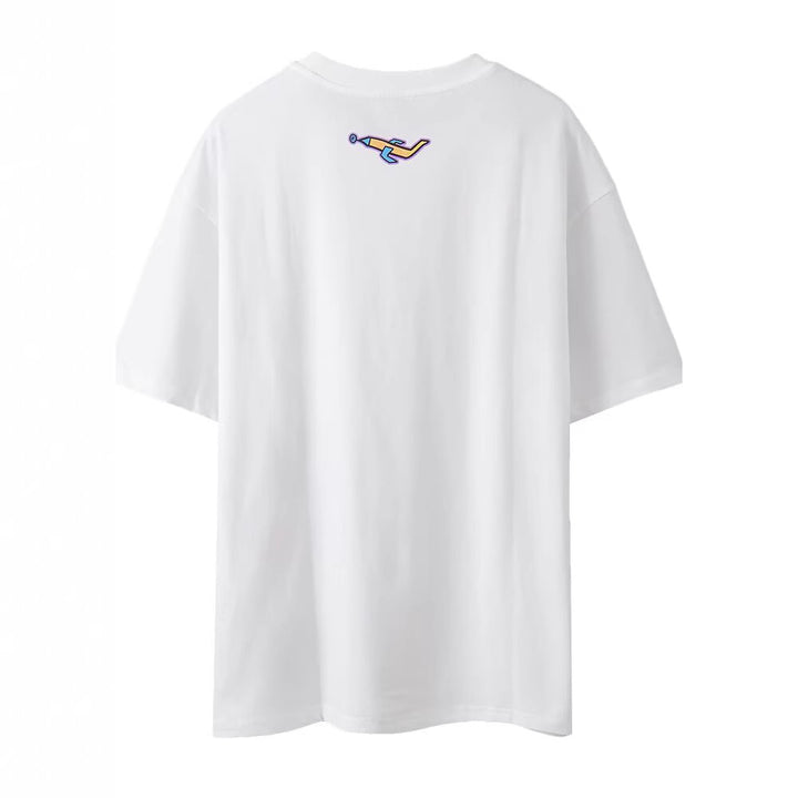 Damsgrafisk T-shirt med kreativ tryck Mirla-Eva Jonsson