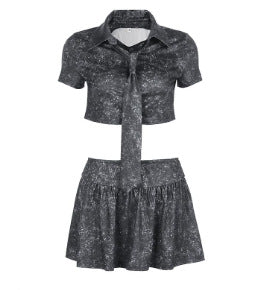 Damsk Crop-top och Kjol Set Mirla-Eva Jonsson