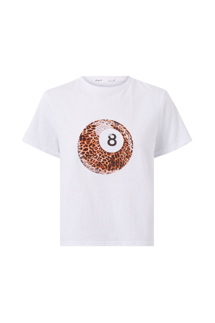 Damsk T-shirt med kreativt djurmönster Mirla-Eva Jonsson