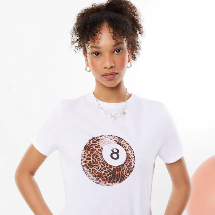 Damsk T-shirt med kreativt djurmönster Mirla-Eva Jonsson