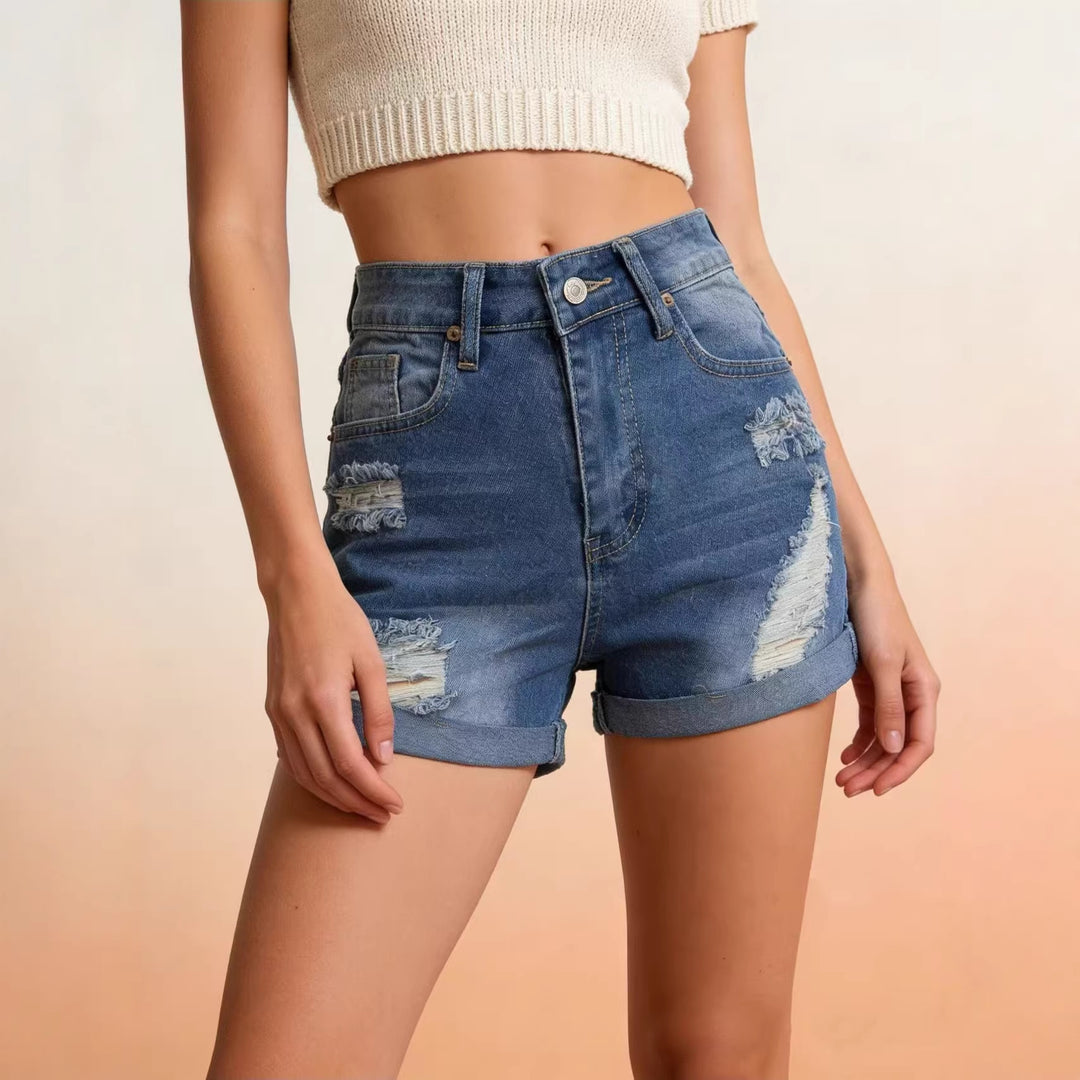 Damsk crop-top i klassiskt rutmönster med pösiga ärmar Mirla-Eva Jonsson