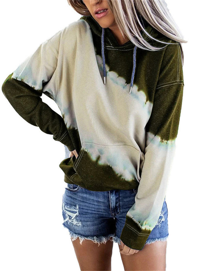 Damsk hoodie med modern färgövergång och bekväm passform Mirla-Eva Jonsson