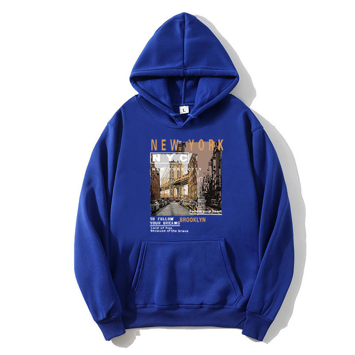 Damsk hoodie med stilfull New York tryck Mirla-Eva Jonsson