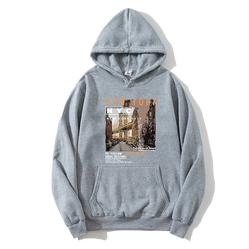 Damsk hoodie med stilfull New York tryck Mirla-Eva Jonsson