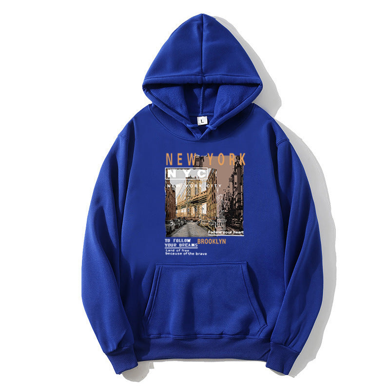 Damsk hoodie med stilfull New York tryck Mirla-Eva Jonsson