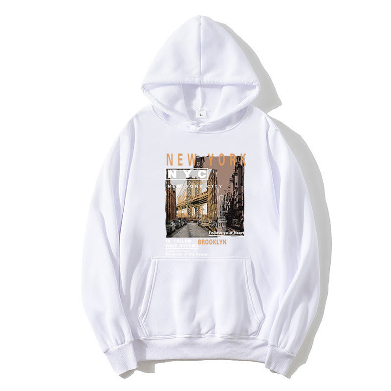 Damsk hoodie med stilfull New York tryck Mirla-Eva Jonsson