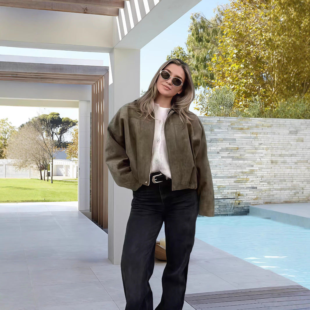 Damsk kort jacka i urban vintage-stil Mirla-Eva Jonsson