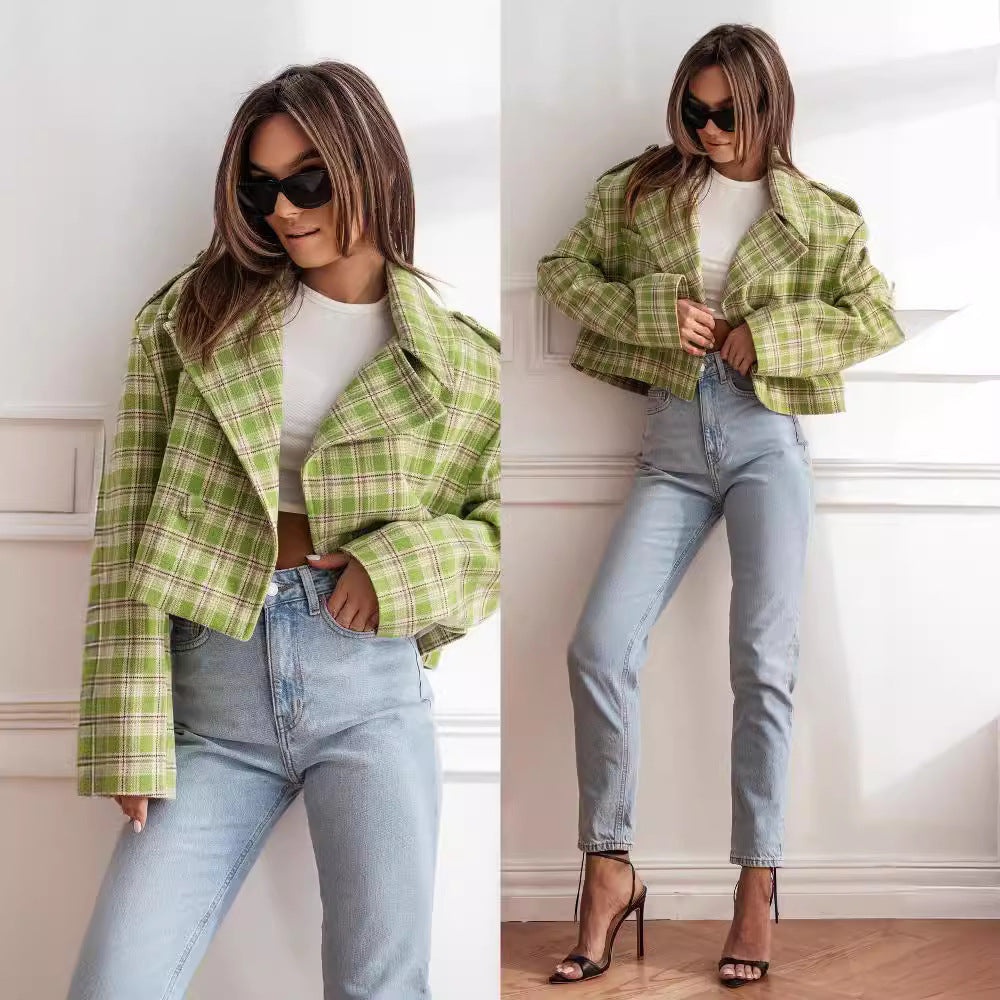 Damsk rutig trendjacka Mirla-Eva Jonsson
