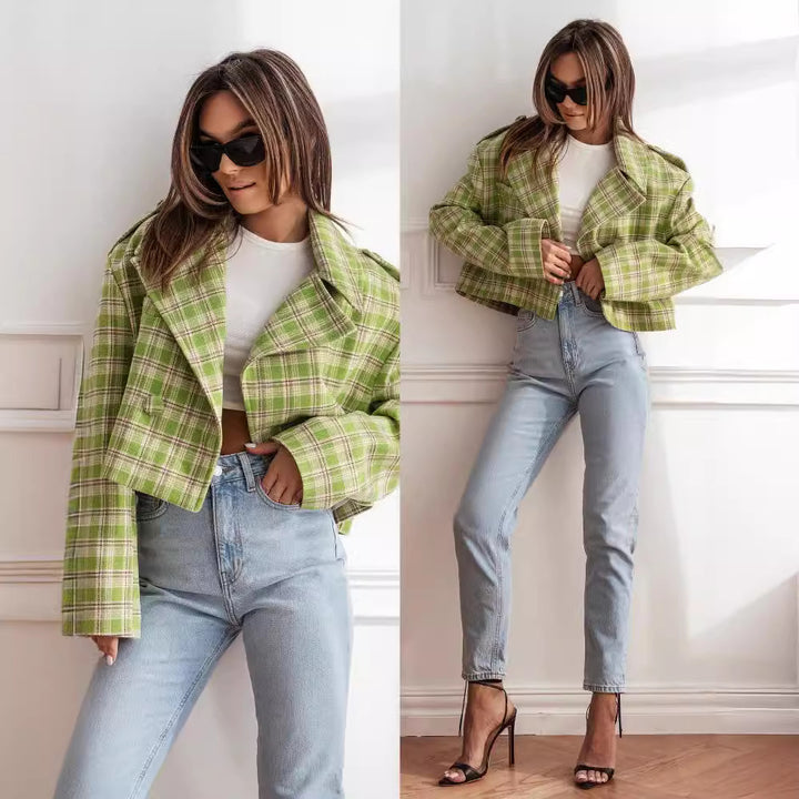 Damsk rutig trendjacka Mirla-Eva Jonsson