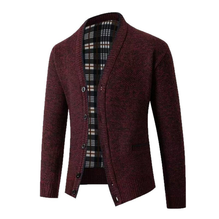 Damsk stickad jacka i modernt fiskbensmönster Eva Jonsson-Eva Jonsson