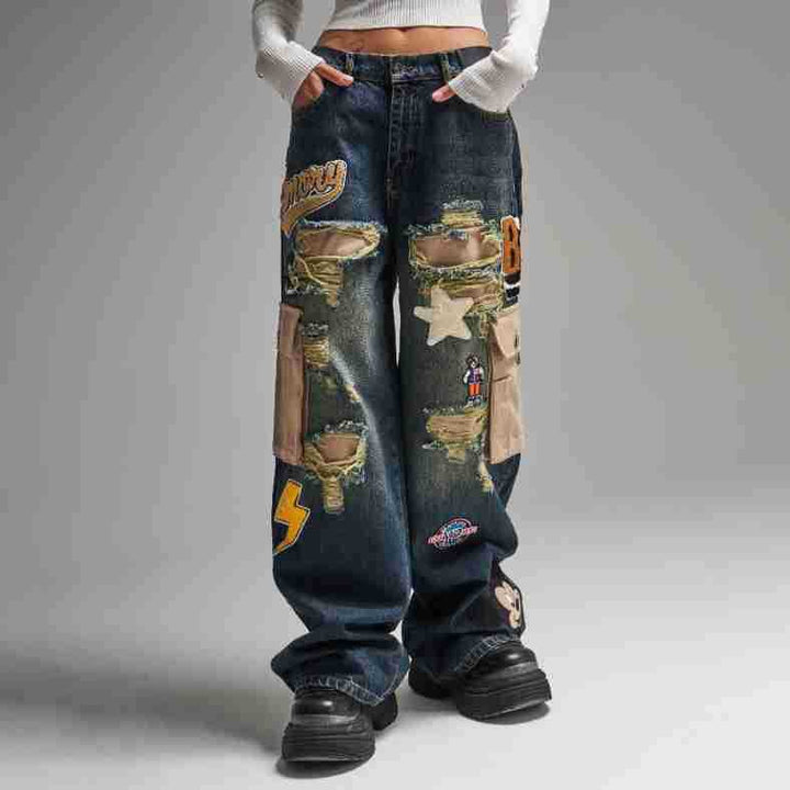 Damska Cargo-jeans i modern vintage-stil från Mirla-Eva Jonsson