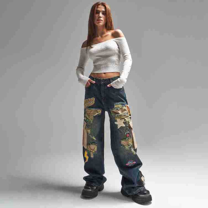 Damska Cargo-jeans i modern vintage-stil från Mirla-Eva Jonsson