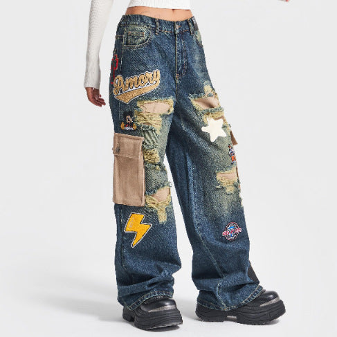 Damska Cargo-jeans i modern vintage-stil från Mirla-Eva Jonsson