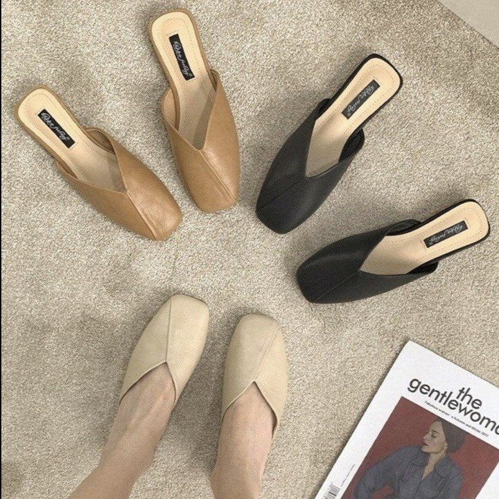 Damska Mode Mules med Elegant V-ringning Mirla-Eva Jonsson