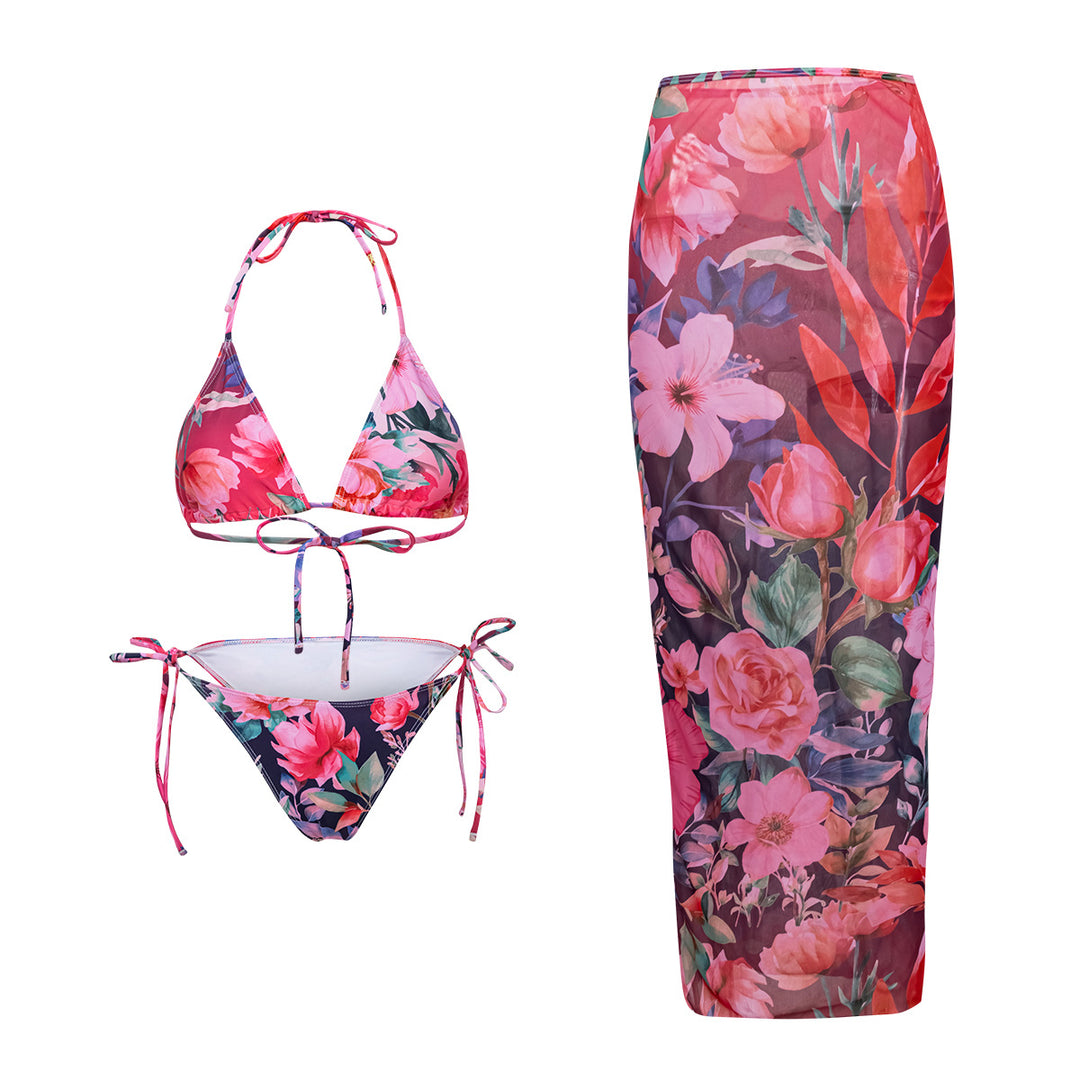 Damska Strand-Bikini-Set med avslappnad Maxi-Kjol Mirla-Eva Jonsson